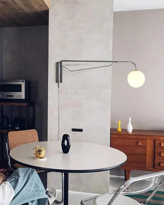 Balin Modern Chrome Glass Wall Sconce