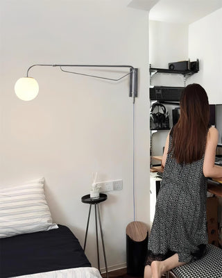Balin Modern Chrome Glass Wall Sconce