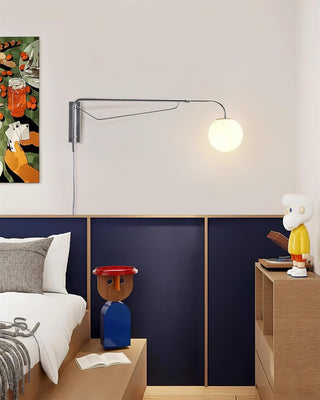 Balin Modern Chrome Glass Wall Sconce