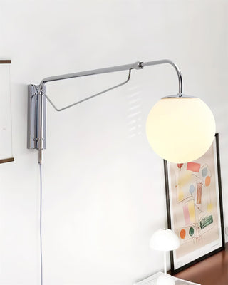 Balin Modern Chrome Glass Wall Sconce