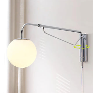 Balin Modern Chrome Glass Wall Sconce