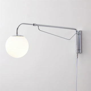 Balin Modern Chrome Glass Wall Sconce