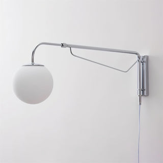 Balin Modern Chrome Glass Wall Sconce
