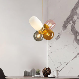Lila Multicolor Glass Cluster Pendant Light