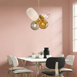 Lila Multicolor Glass Cluster Pendant Light