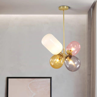 Lila Multicolor Glass Cluster Pendant Light