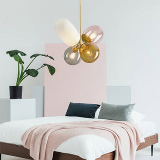 Lila Multicolor Glass Cluster Pendant Light