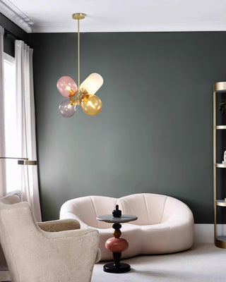 Lila Multicolor Glass Cluster Pendant Light