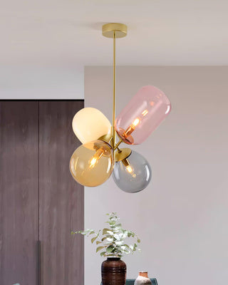 Lila Multicolor Glass Cluster Pendant Light