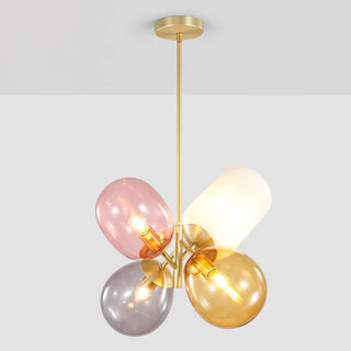 Lila Multicolor Glass Cluster Pendant Light
