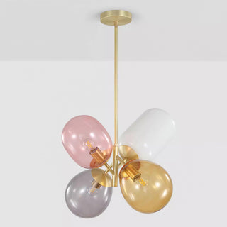 Lila Multicolor Glass Cluster Pendant Light
