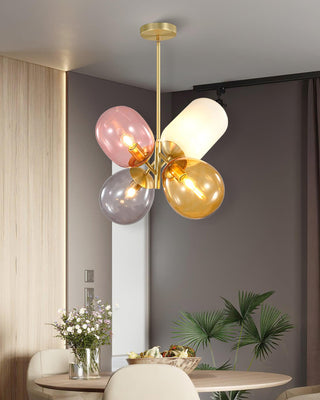 Lila Multicolor Glass Cluster Pendant Light