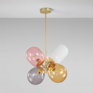 Lila Multicolor Glass Cluster Pendant Light