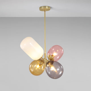 Lila Multicolor Glass Cluster Pendant Light