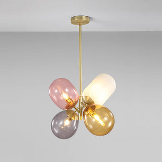 Lila Multicolor Glass Cluster Pendant Light