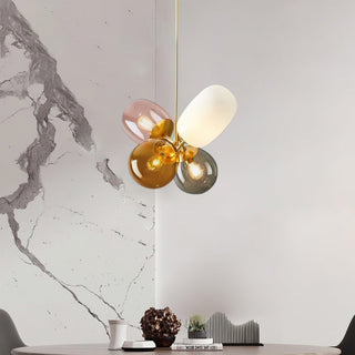 Lila Multicolor Glass Cluster Pendant Light