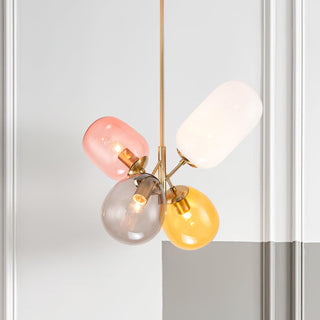 Lila Multicolor Glass Cluster Pendant Light