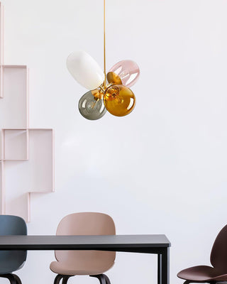 Lila Multicolor Glass Cluster Pendant Light