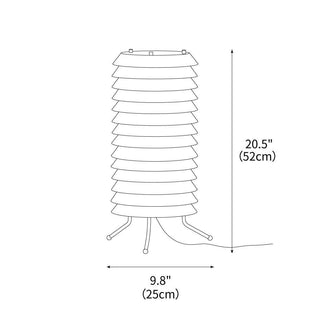 Baltic Sculptural Metal Tower Table Light