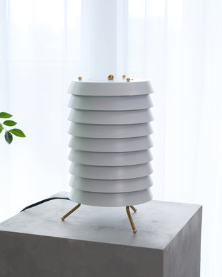 Baltic Sculptural Metal Tower Table Light