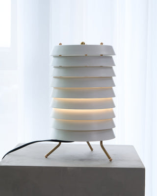 Baltic Sculptural Metal Tower Table Light