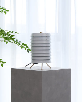 Baltic Sculptural Metal Tower Table Light