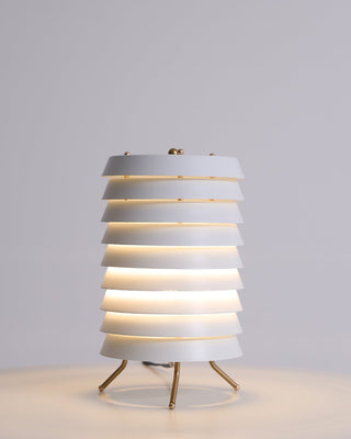 Baltic Sculptural Metal Tower Table Light