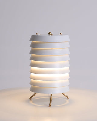 Baltic Sculptural Metal Tower Table Light