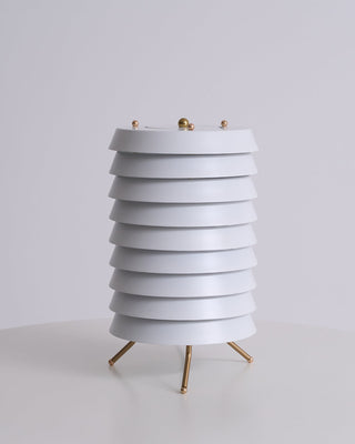 Baltic Sculptural Metal Tower Table Light