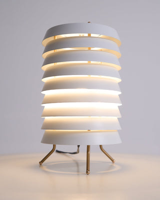 Baltic Sculptural Metal Tower Table Light