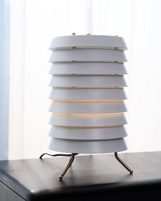 Baltic Sculptural Metal Tower Table Light