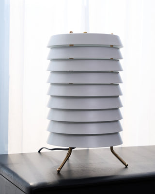 Baltic Sculptural Metal Tower Table Light
