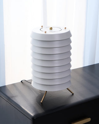 Baltic Sculptural Metal Tower Table Light