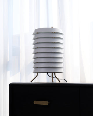 Baltic Sculptural Metal Tower Table Light