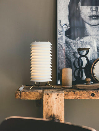 Baltic Sculptural Metal Tower Table Light