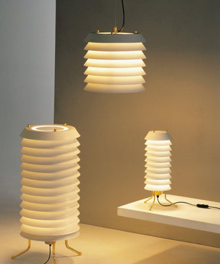 Baltic Sculptural Metal Tower Table Light