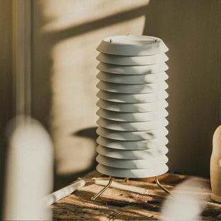 Baltic Sculptural Metal Tower Table Light