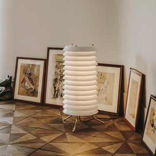 Baltic Sculptural Metal Tower Table Light