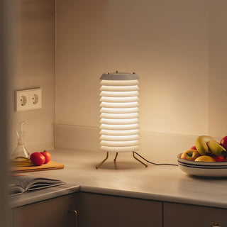 Baltic Sculptural Metal Tower Table Light