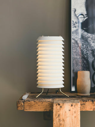 Baltic Sculptural Metal Tower Table Light