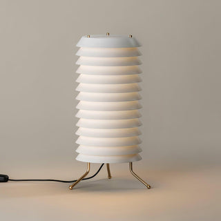 Baltic Sculptural Metal Tower Table Light