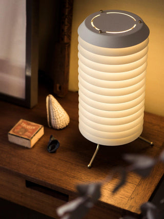Baltic Sculptural Metal Tower Table Light