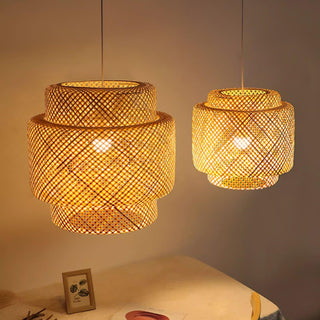 Bamboo Oriental Bamboo Pendant Light