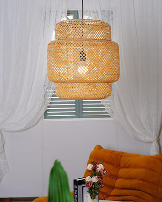 Bamboo Oriental Bamboo Pendant Light