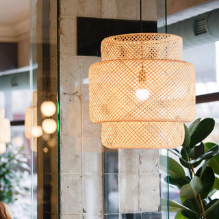 Bamboo Oriental Bamboo Pendant Light