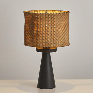 Barclay Modern Rattan Woven Table Lamp