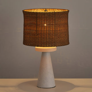 Barclay Modern Rattan Woven Table Lamp