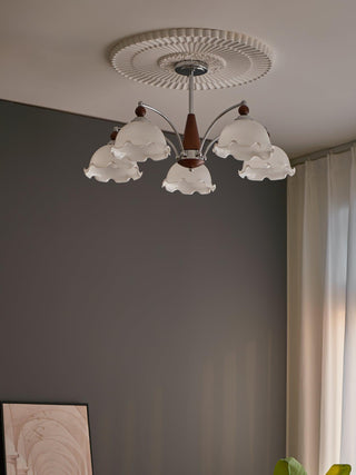 Barium Floral Metal Chandelier