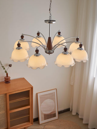 Barium Floral Metal Chandelier