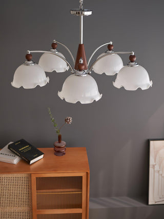 Barium Floral Metal Chandelier